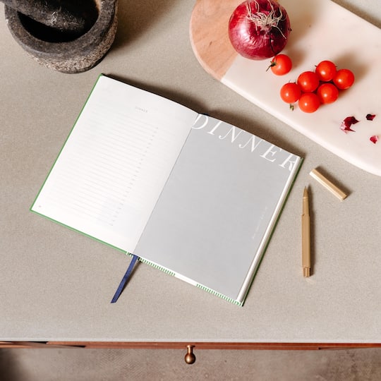 Papier 6" x 8.5" Vegetable Medley Hardcover Guided Recipe Journal
